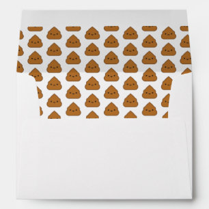 Enveloppes Motif Cute Poop