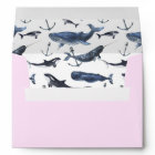 Motif de baleine et d'Ancre d'aquarelle