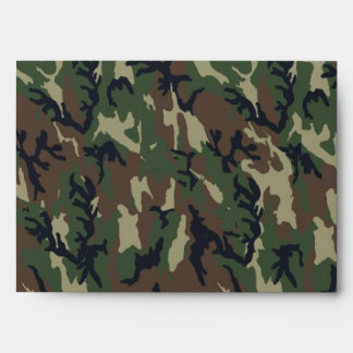 Enveloppes Motif de camouflage des bois