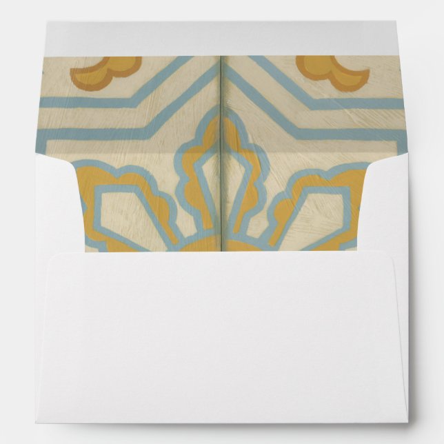 Enveloppes Motif de carreaux décoratifs de l'ancien monde (Dos (Bas))