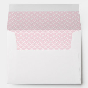 Enveloppes Motif de couleur rose et blanc