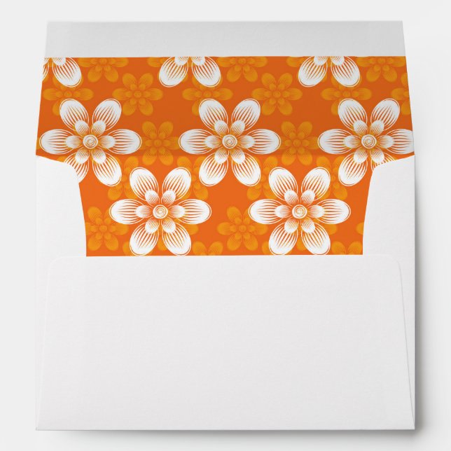 Enveloppes Motif de fleurs (Dos (Bas))