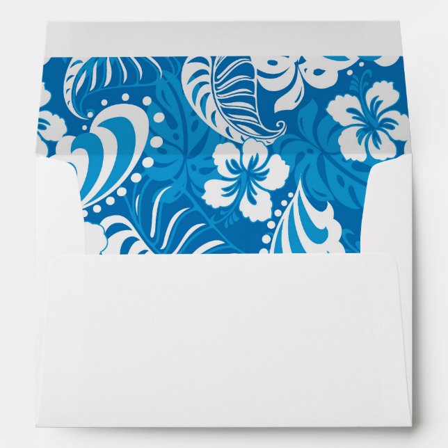 Enveloppes Motif de l'Hibiscus tropical (Dos (Bas))