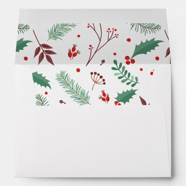 Enveloppes Motif de Noël (Dos (Bas))