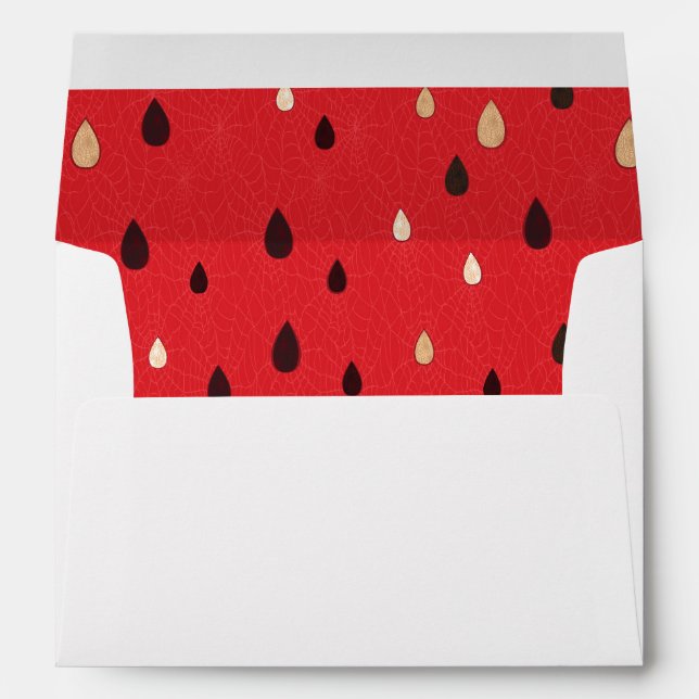 Enveloppes Motif de pastèque (Dos (Bas))