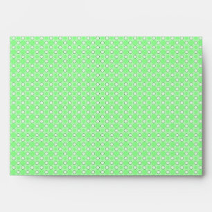 Enveloppes Motif de points verts