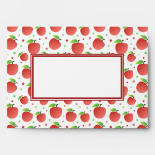 Enveloppes motif des pommes