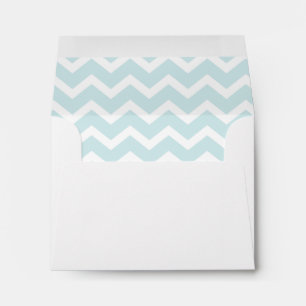 Enveloppes Motif élégant Aqua Zig Zag Chevron