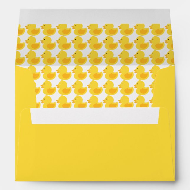 Enveloppes Motif en caoutchouc jaune (Dos (Bas))