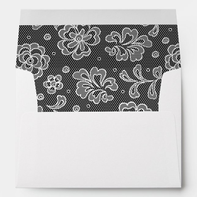 Enveloppes motif en tissu de dentelle 1 (Dos (Bas))