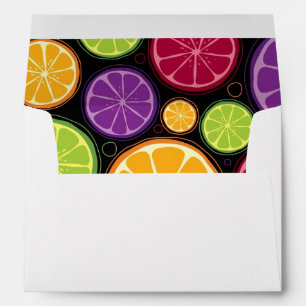 Enveloppes motif et arrière - plan orange