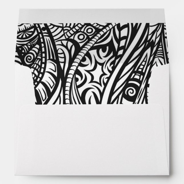 Enveloppes Motif ethnique 3 (Dos (Bas))
