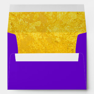 Enveloppes Motif FEUILLE D'OR PURE + votre texte / photo