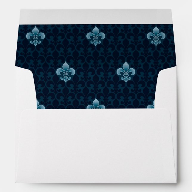 Enveloppes Motif Fleur De Lis (Dos (Bas))