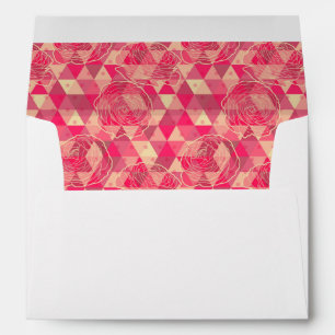 Enveloppes motif géométrique de fleurs