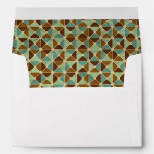 Enveloppes motif géométrique rétro