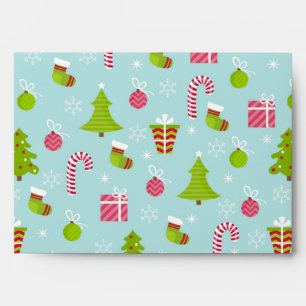 Enveloppes Motif mignon de vacances de Noël