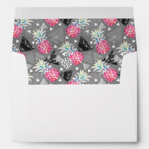 Enveloppes Motif texturisé par ananas géométrique