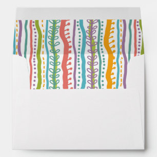 Enveloppes Motif vertical des bandes Abstraites