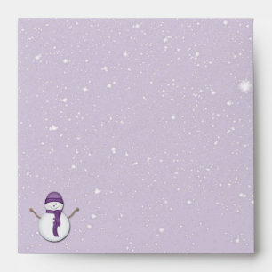 Enveloppes Neige et neige en pourpre