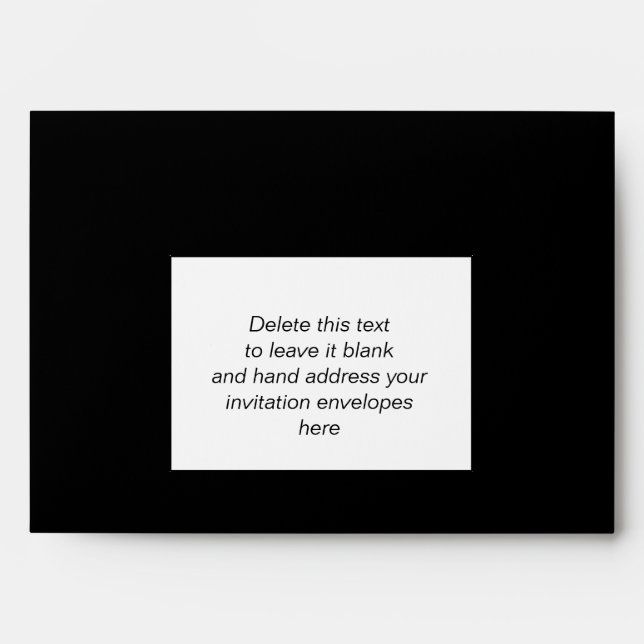 Enveloppes noires de faire-part de mariage de (Devant)