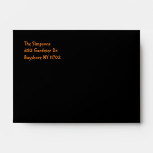 Enveloppes noires de Halloween