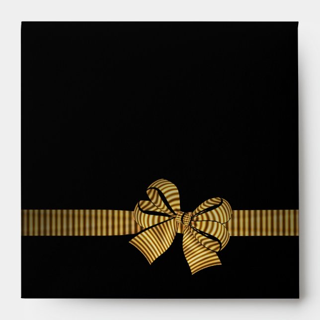 Enveloppes noires et noires en or (Devant)