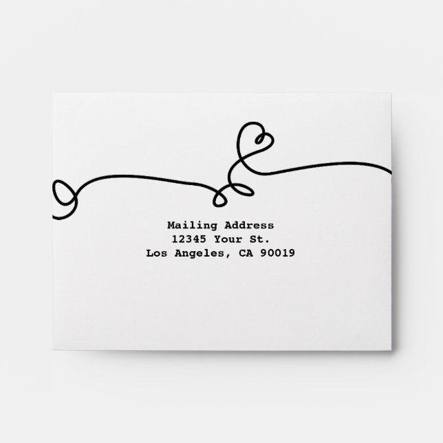 Enveloppes Nous Le Faisons, Simple, Moderne Réponse Mariage (Devant)