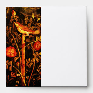 Enveloppes NUIT AVEC ROSES, Rouge Jaune Noir Blanc