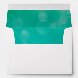 Enveloppes Ocean Blue Bubbles Mariage moderne