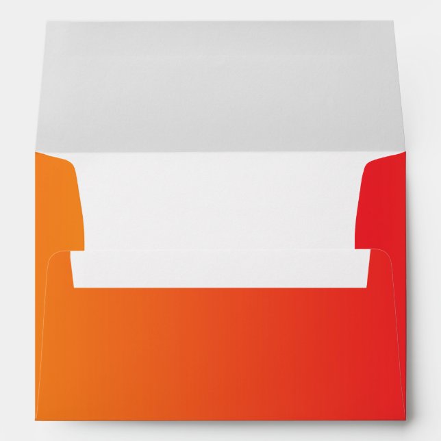 Enveloppes Ombre rouge et orange (Dos (Bas))