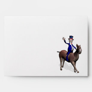 Enveloppes Oncle Sam Riding On Donkey