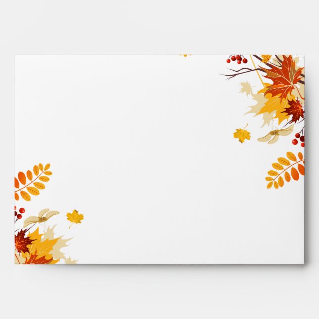Enveloppes option de l'enveloppe 5x7 4 feuilles de branche (Devant)