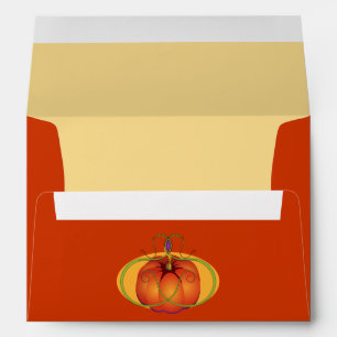 Enveloppes Orange Citrouille Thanksgiving