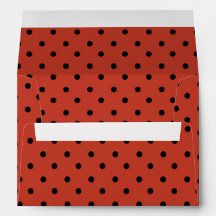 Enveloppes Orange et points noirs fantaisistes Halloween