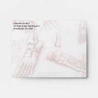 Os de pied anatomiques humaines de Léonard de Vinc