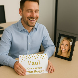 Enveloppes Ouvrir quand vous êtes heureux