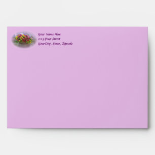 Enveloppes Panier de fleurs