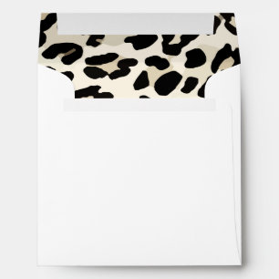 Enveloppes Papier à lettres Carré Empreinte de léopard