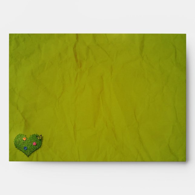 Enveloppes Papillon en forme de coeur (Devant)