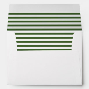 Enveloppes Papillons modernes blancs et verts Motif II