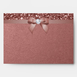 Enveloppes parties scintillant en or Rose 5x7