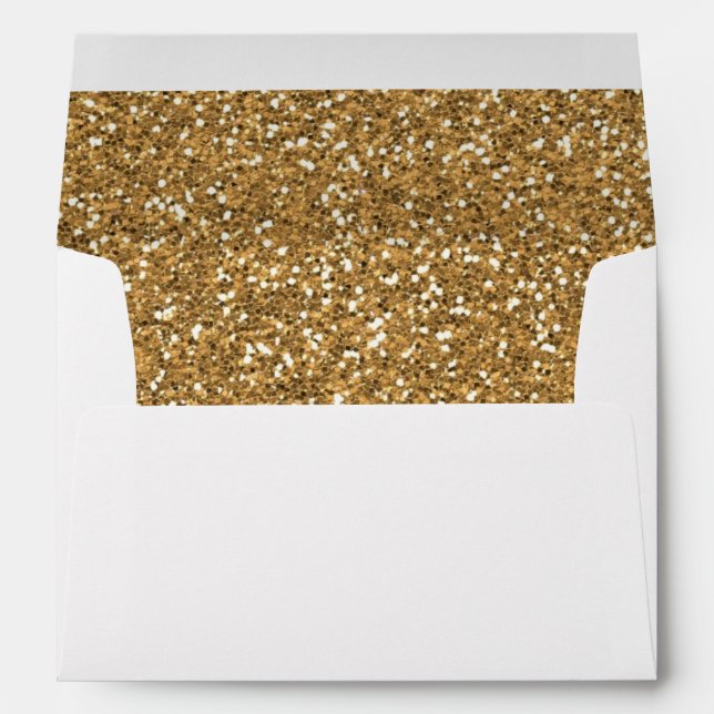 Enveloppes Parties scintillant Gold Faux (Dos (Bas))