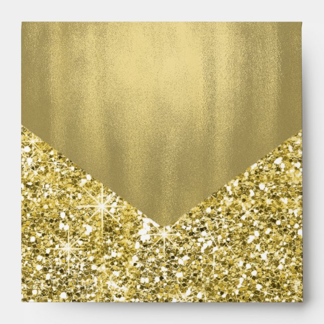 Enveloppes Parties scintillant Gold Foil (Devant)