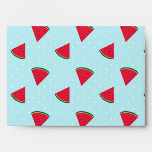 Enveloppes Pastèque Bleu Fun Été Fruit Fête d'anniversaire