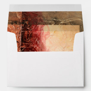 Enveloppes Paysage rouge abstrait