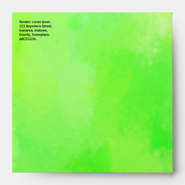 Enveloppes Peint vert 02 (Devant)