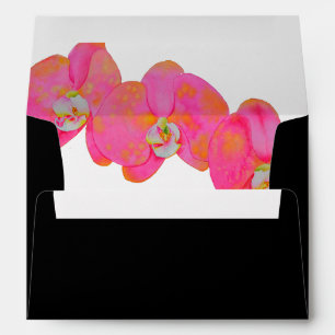 Enveloppes Peinture d'orchidée rose