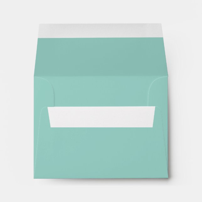 Enveloppes Perles RSVP et dentelle Dk Aqua (Dos (Bas))