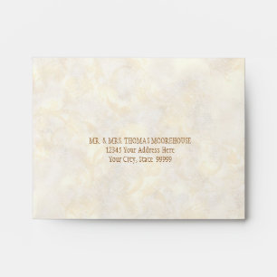 Enveloppes personnalisées A2 Beach Sand Damask Con